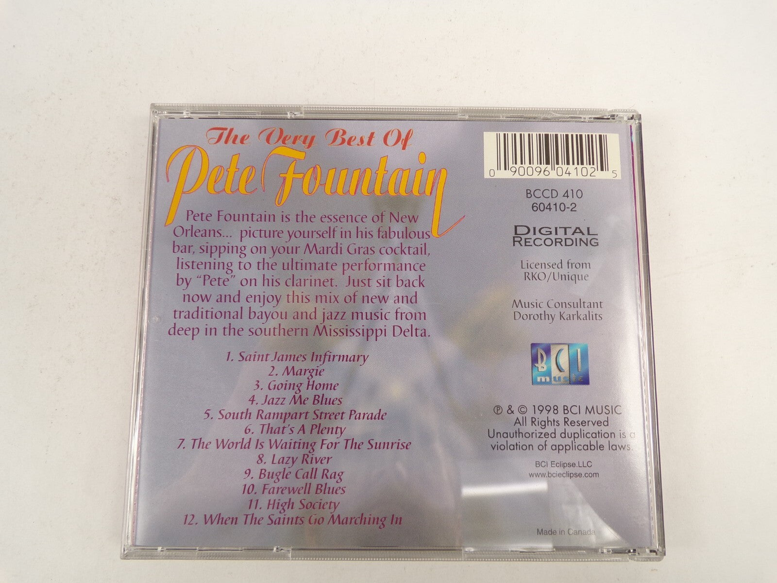 The Very Best Of Pete FountainMargie Lazy River High Society CD#44