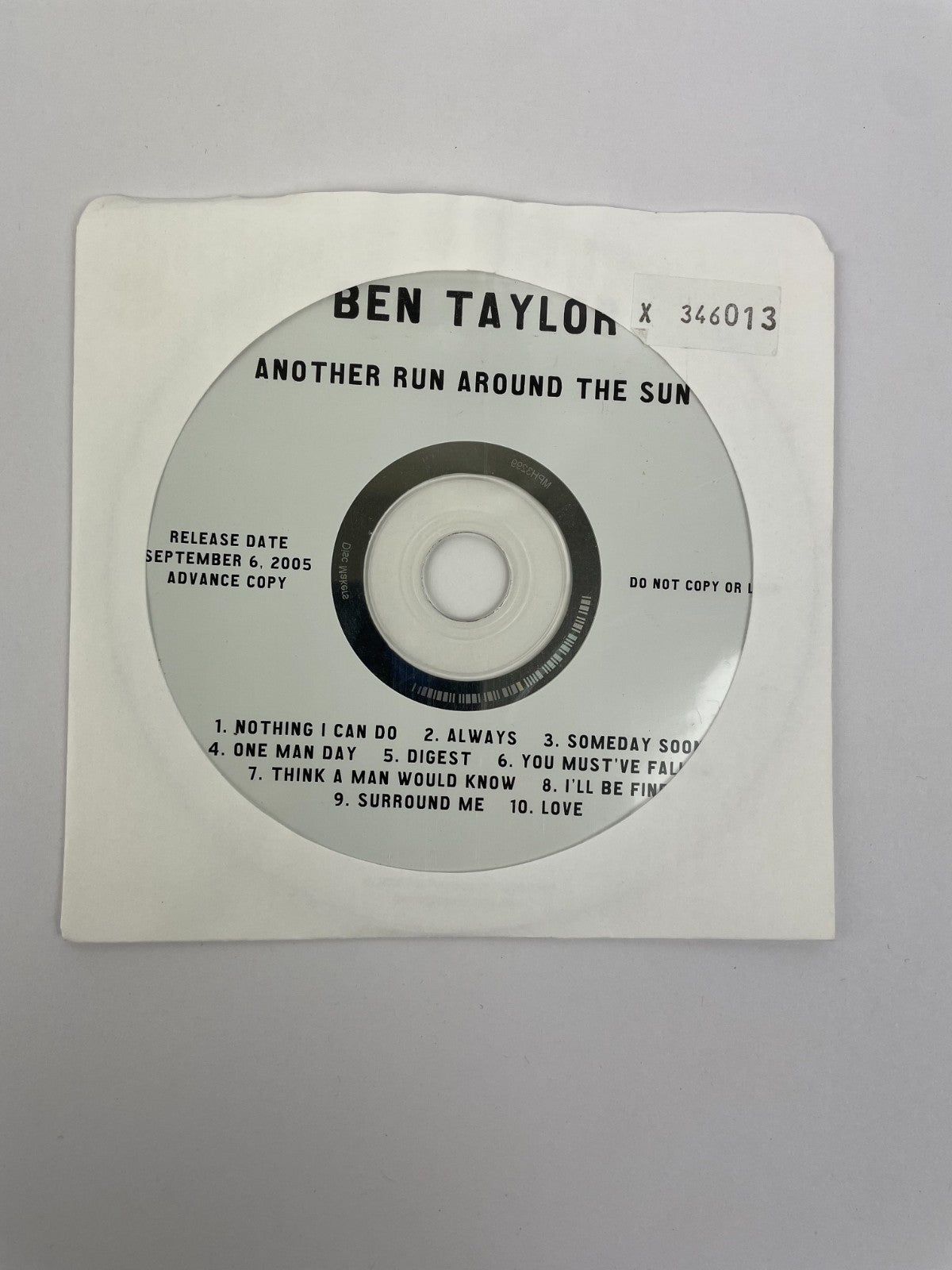 Ben Taylor Another Run Around the Sun Digital Audio CD Iris Records 2005