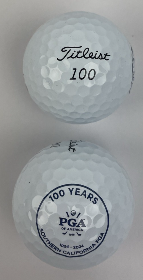 Titleist Pro V1 Golf Balls 2 Pack PGA of Southern California 100 Years 1924-2024
