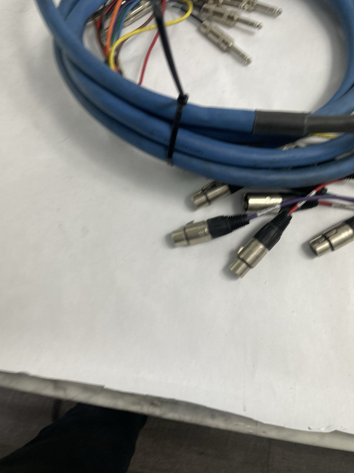 GEPCO 12 Channel Male 1/4" Phone to 3-Pin Neutrik XLR Female Male Snake Cable