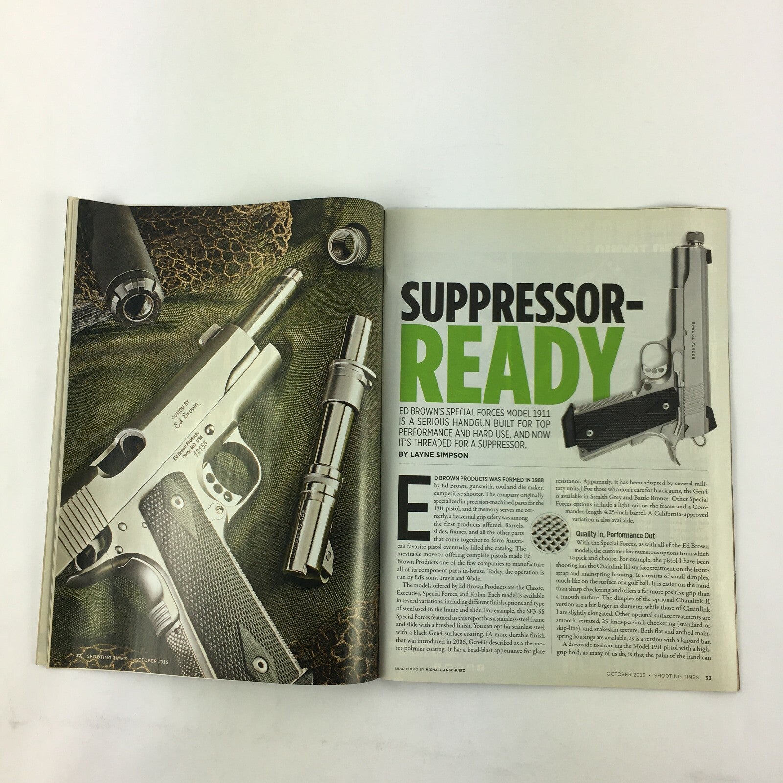 October 2015 Shooting Times Magazine A Metric Marvel Steiner T5Xi 3-15X 50mm .35