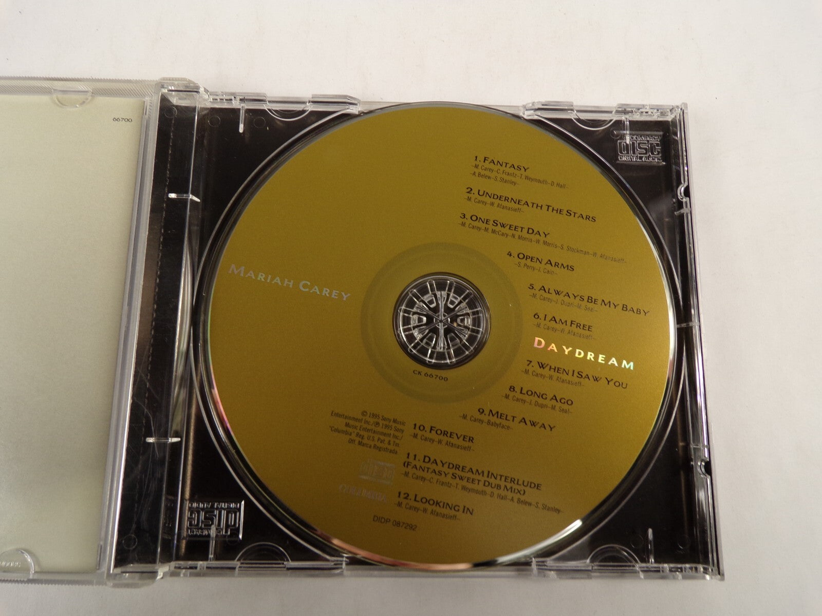 Mariah Carey Daydream Fantasy Underneath The Stars One Sweet Day Open Arm CD#54