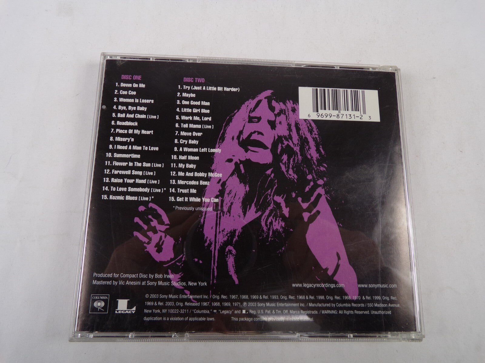 The Essential Janis Joplin Janis Down On Me Coo Coo Women Is Losers CD#57