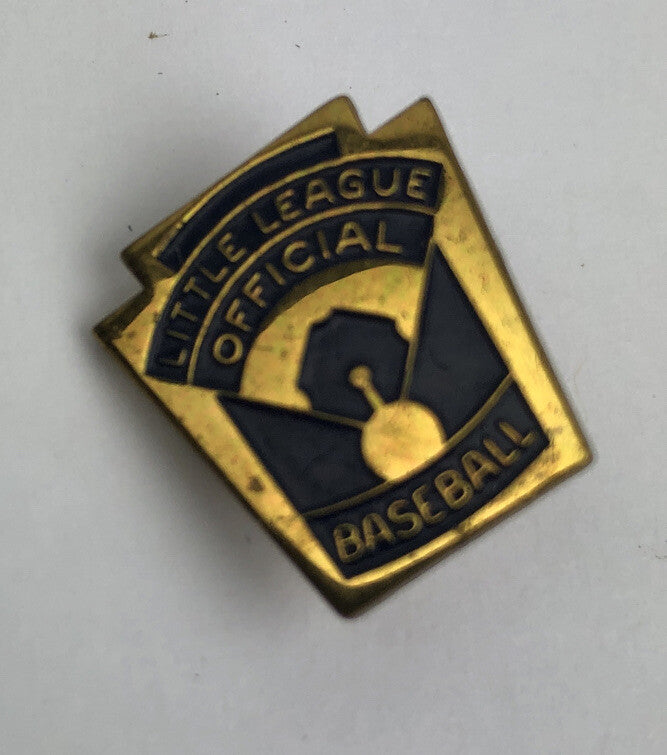 Vintage LITTLE LEAGUE BASEBALL OFFICIAL BLUE ENAMELED PIN BACK LAPEL HAT PIN
