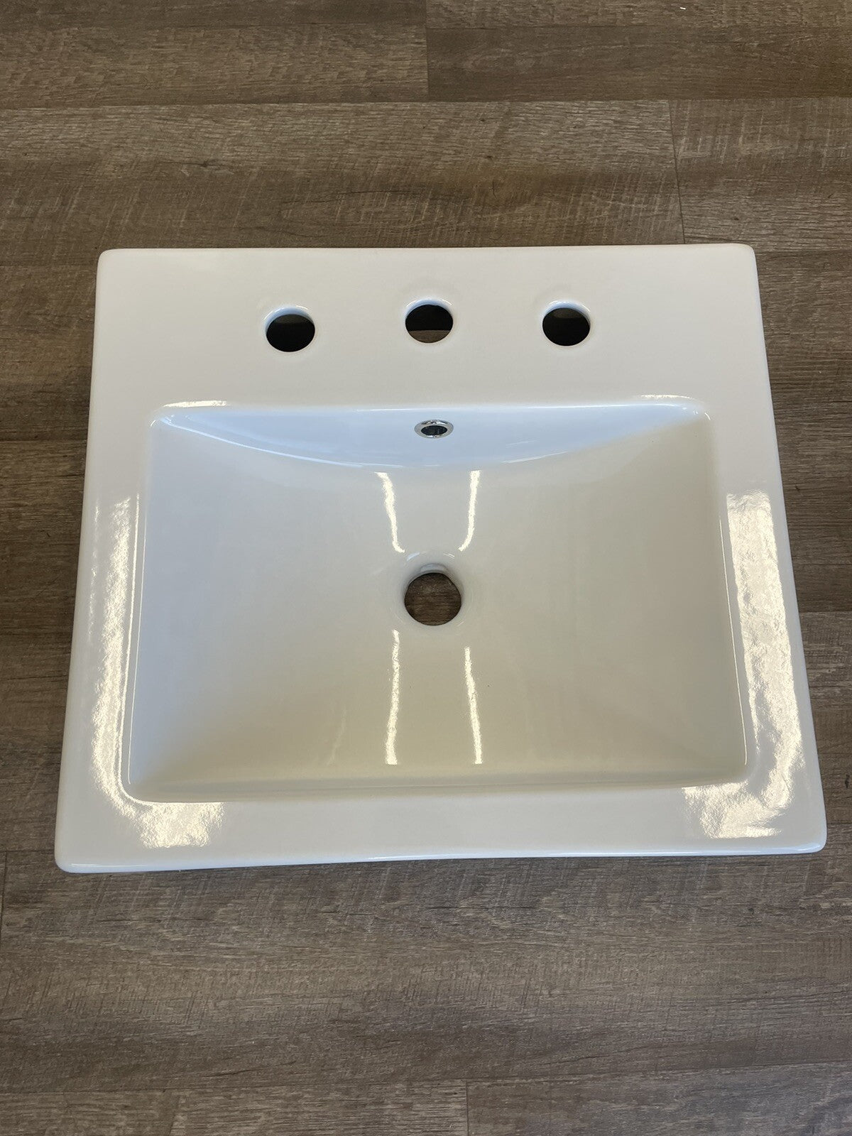 Scarabeo Bathroom Square White Ceramic Wall Mounted or Vessel Sink 8025/B