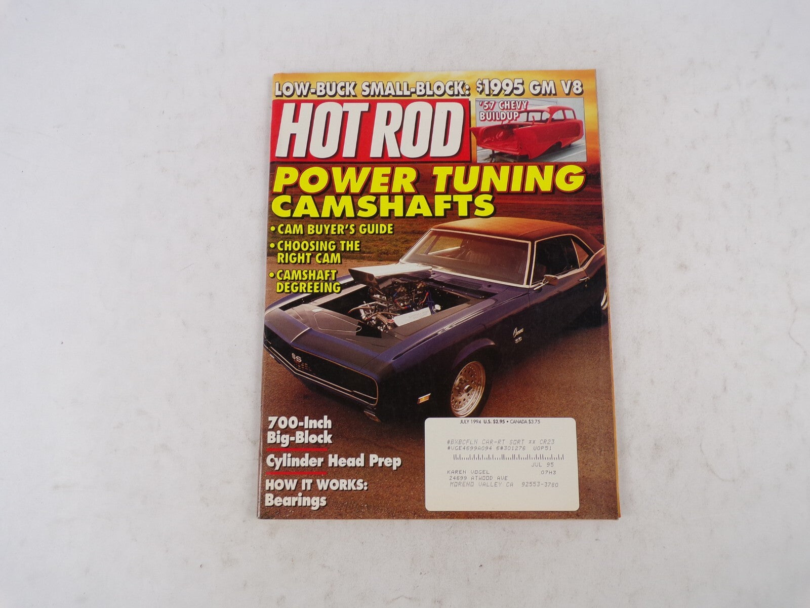 July 1994 Hot Rod Power Tuing Camshafts Cam Buyer's Guide Choosig The Right Cam