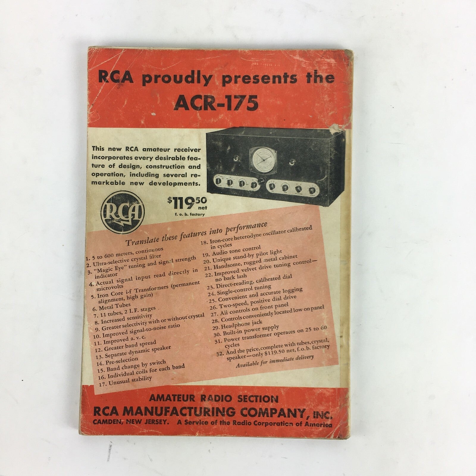 April 1936 QST devoted entirely toAmateur RadioMagazine High PerformanceSuperhet
