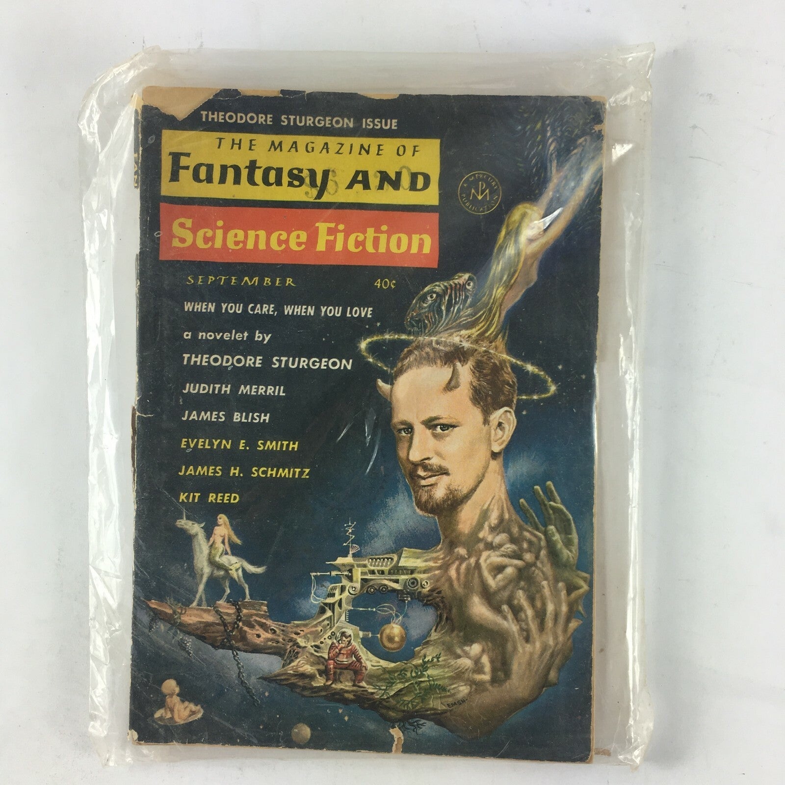 September Fantasy & Science Fiction Magazine Theodore SturgeonJudith MerrilJames