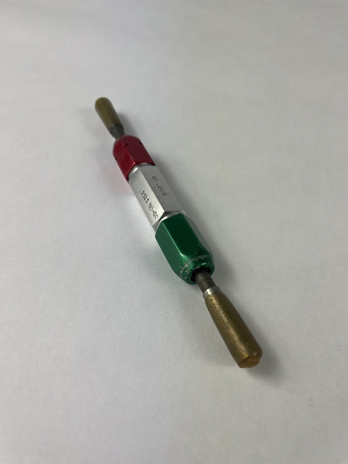 Reversible Plain Go NoGo Pin Plug Gage Gauge with handle X= .2495 & .2515