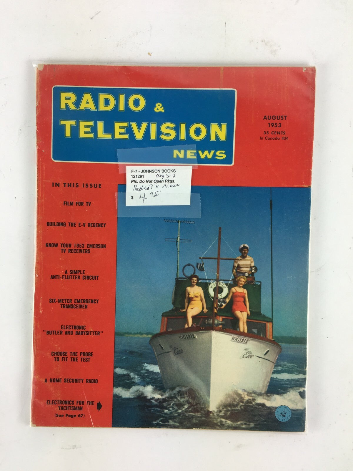 August 1953 Radio Television News Magazine A Simple Anti-Flutter Circuit