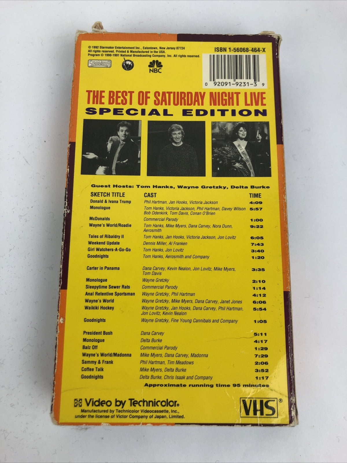 Best of Saturday Night Live SNL Wayne's World Special edition VHS 1992 Tom Hanks