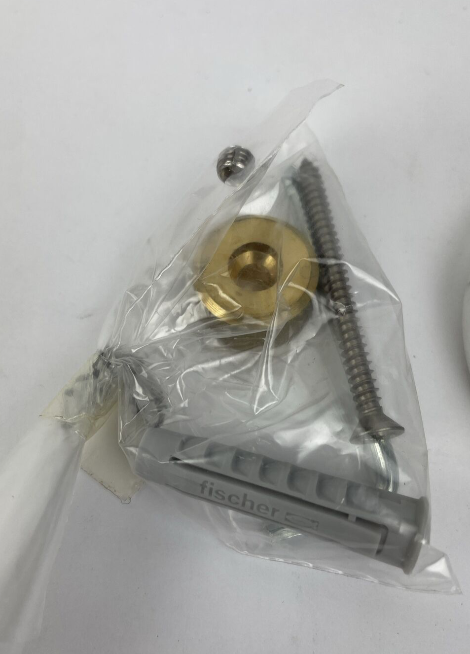 OEM Aquabrass Marmo Shower Towel Hook CC08BC Chrome w Carrara Marble