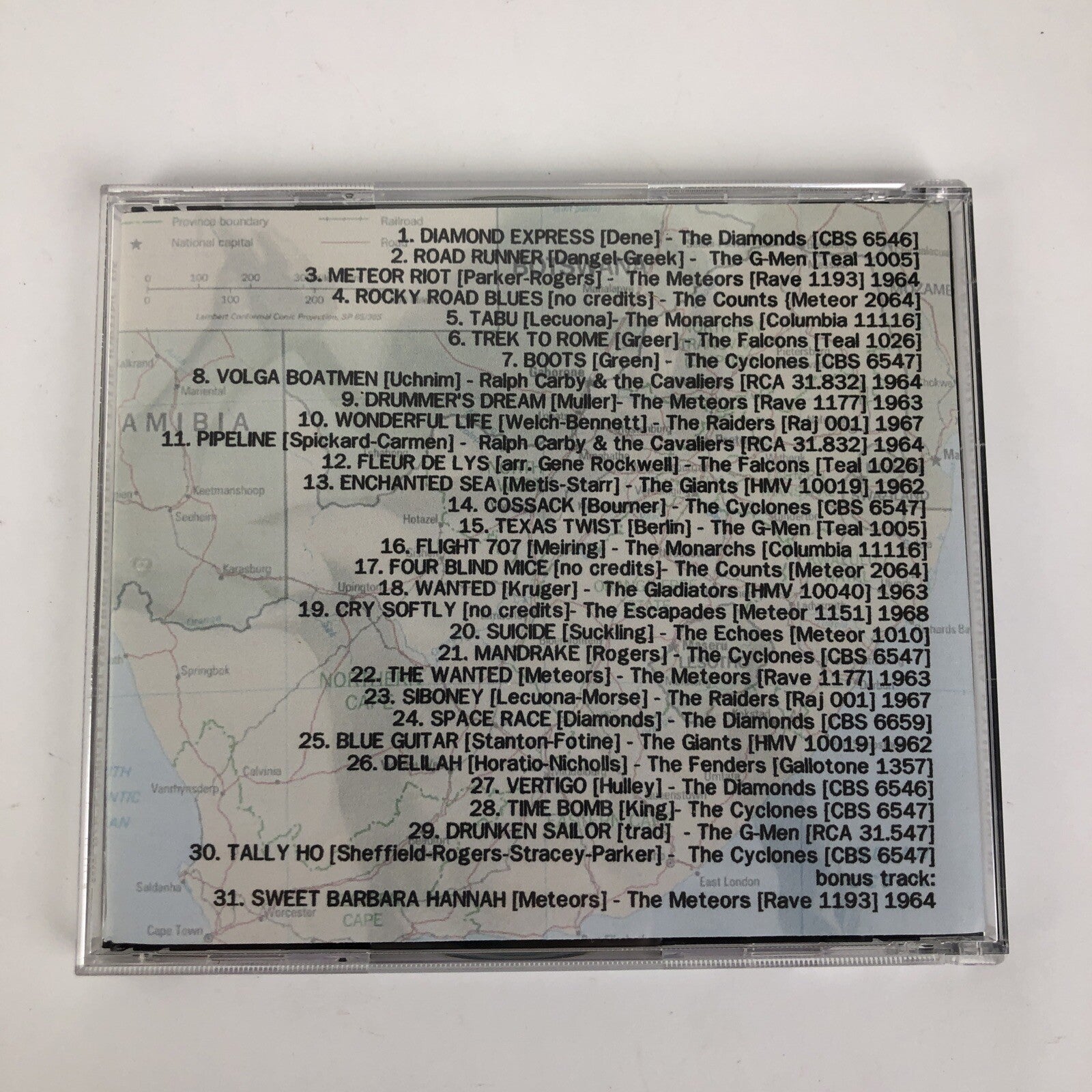 More 1960's Rock n' Roll Guitar Instros from South Africa Volume 2 CD Stylus #32
