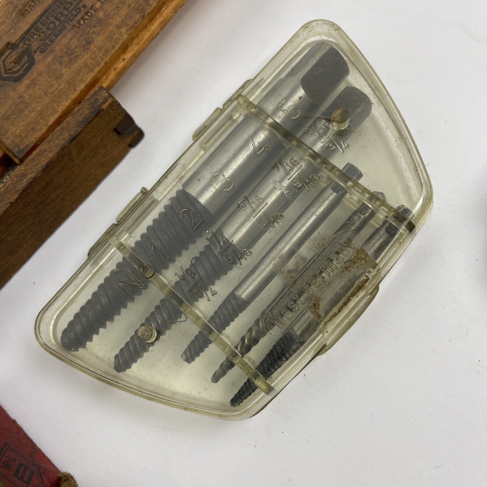 Vintage Tap & Die Mixed Lot 75 + Greenfield West Germany R&N Handle w Case LOOK