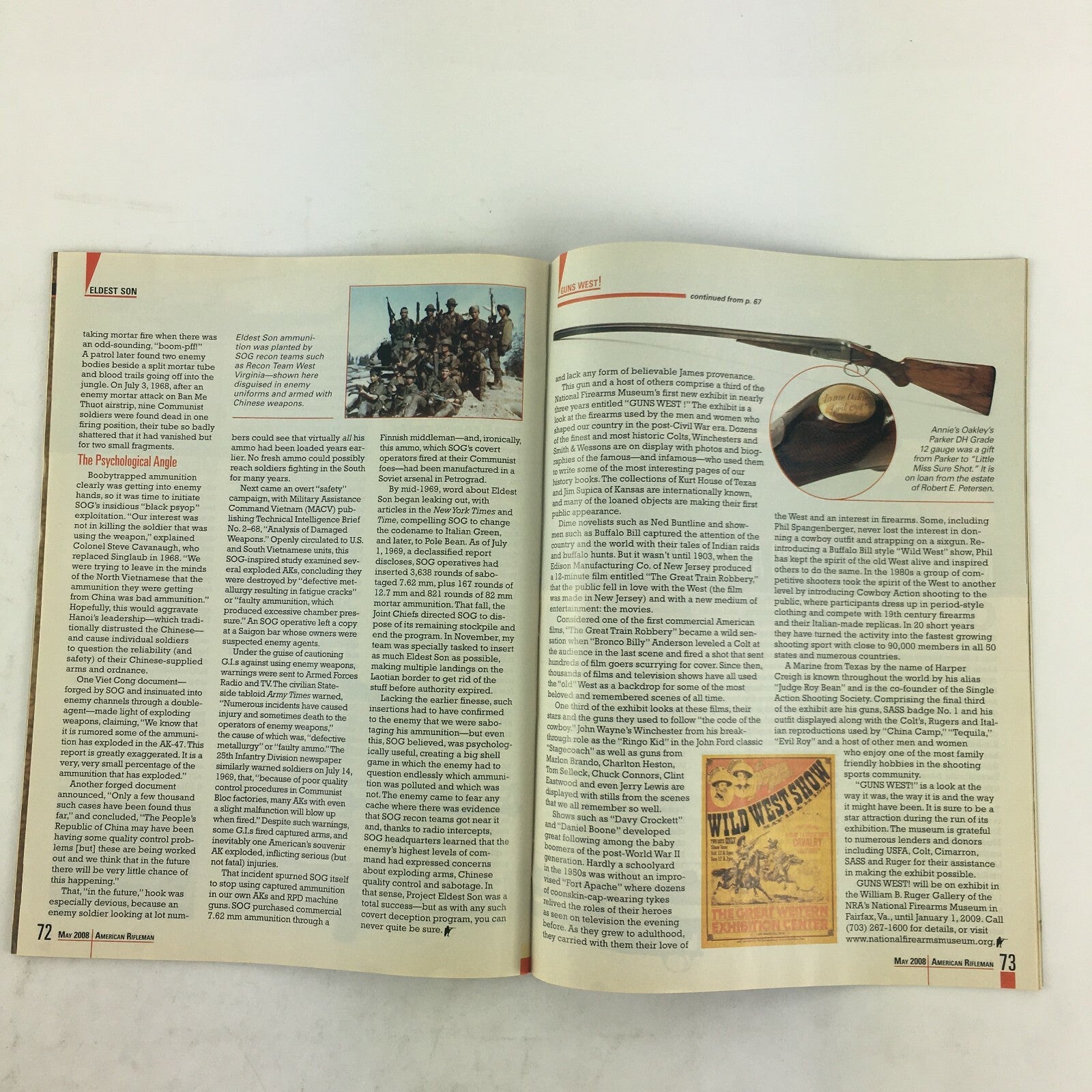 May 2008 American Rifleman Magazine Browning's Radical X-Bolt S&W M&P .45 ACP