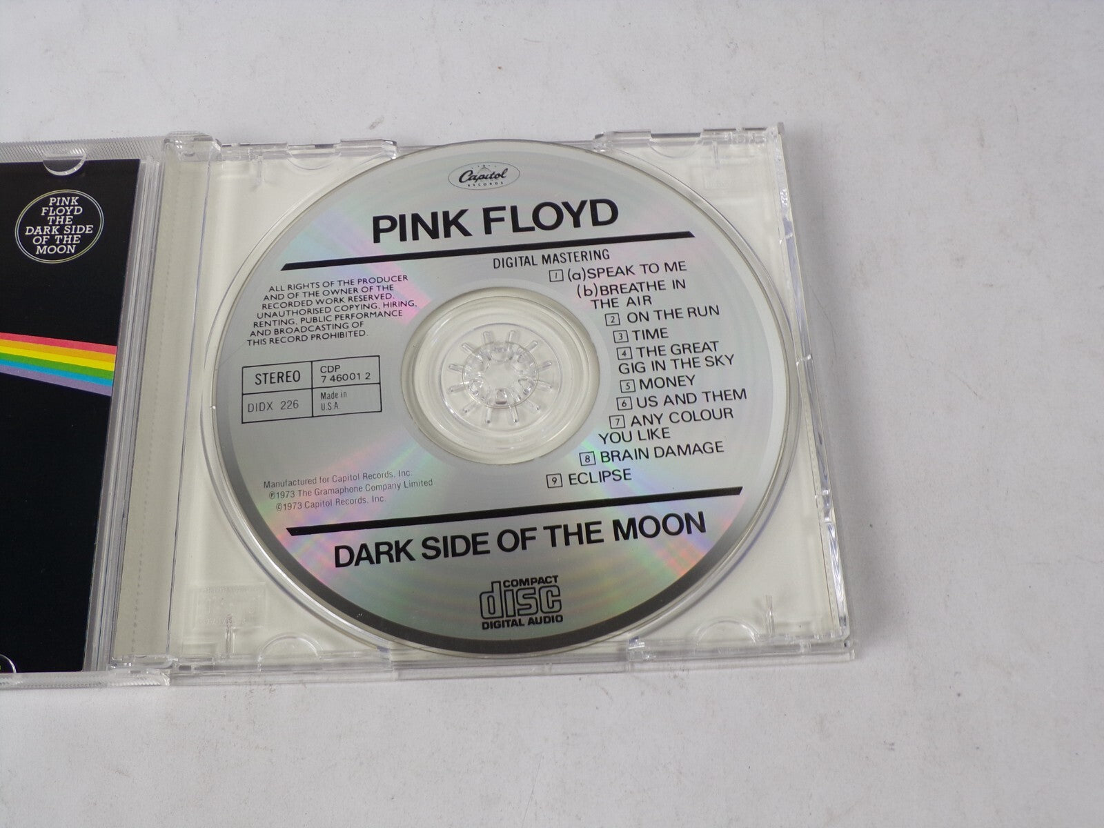 Pink Floyd Dark Side Of The Moon Speak To Me Breath In The Air On The Run CD#62