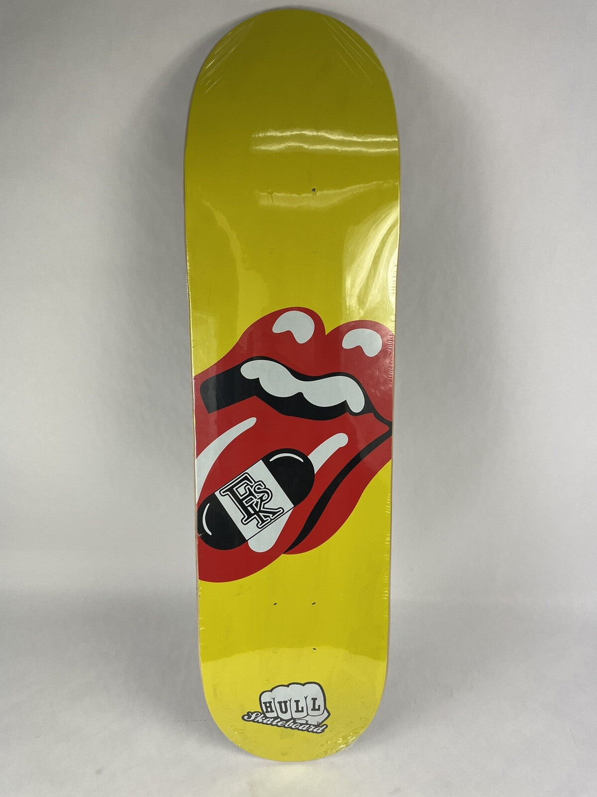 Hull Skateboards Tongue and Lips Logo 8.125-inch hard rock maple skateboard deck with premium graphic design.