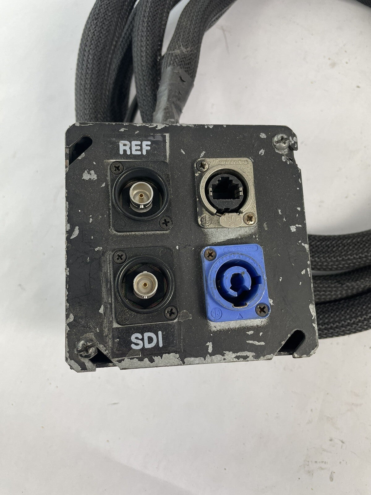 Breakout box Audio Snake 4 inputs Neutrik powerCON 20A EtherCon RJ45 BNC #D3