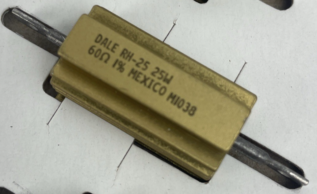 Lot of 5 x NEW Dale / Vishay RH-25 25w 10 ohm 1% Heat Sink Wirewound Resistor