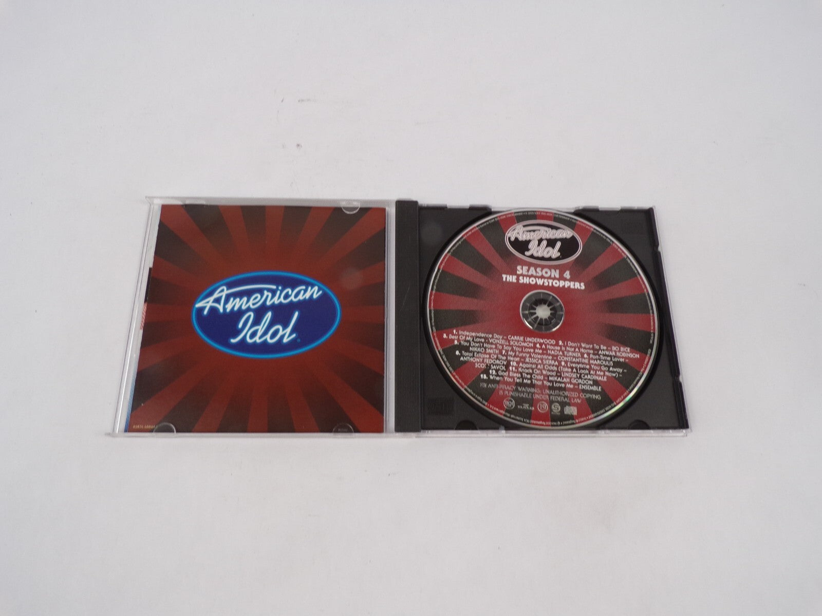American Idol Season 4 The Showstoppers Independence Day Carrie Underwood CD#68