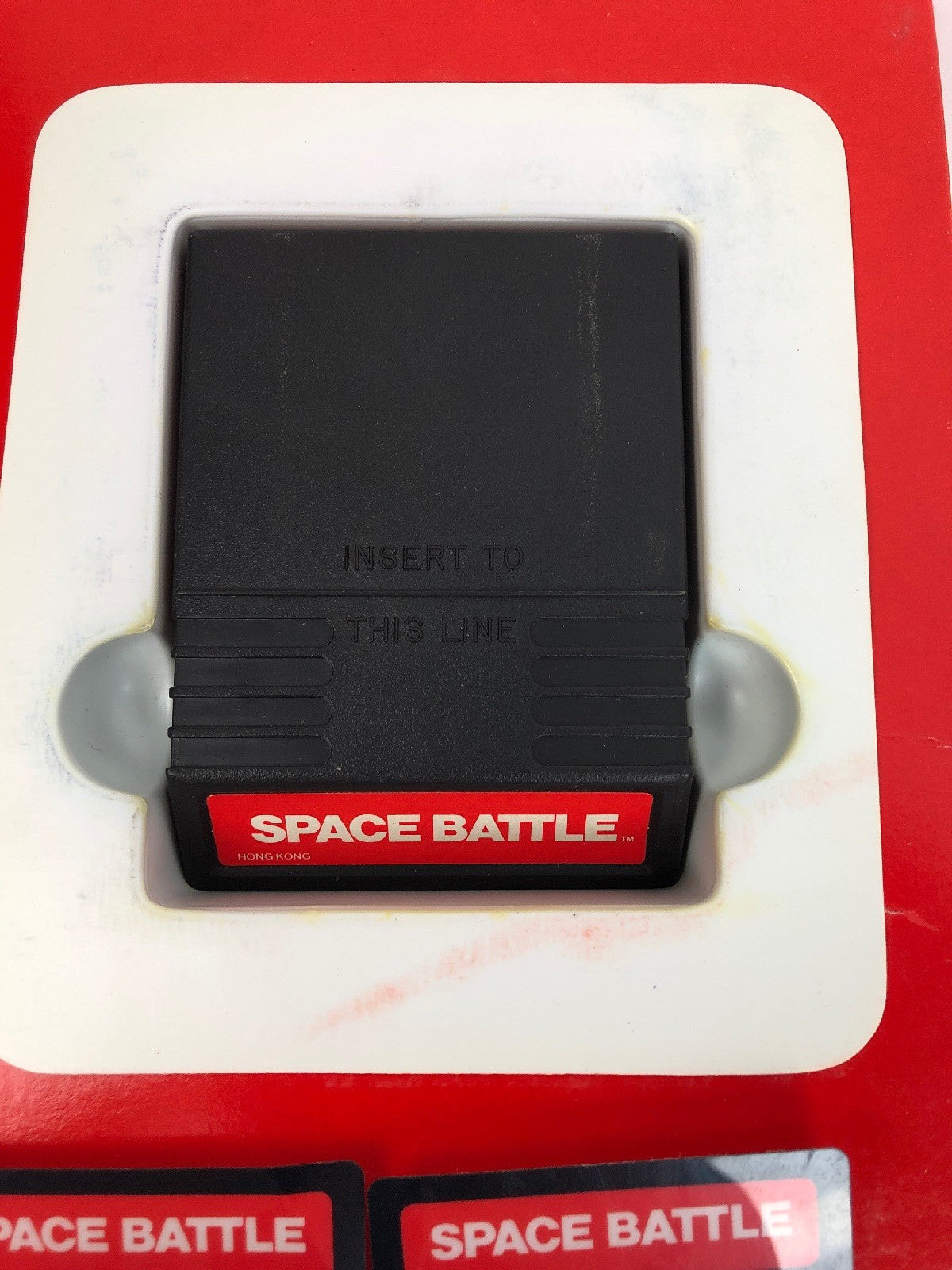 Mattel Electronics Intellivision Video Game Space Battle IOB Manual 2 overlays