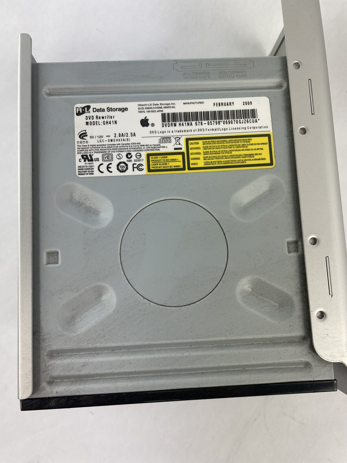 MAC Pro A1289 4,1 5,1 SATA DVD-RW Super Drive 678-0614 GH41N +TRAY CADDY