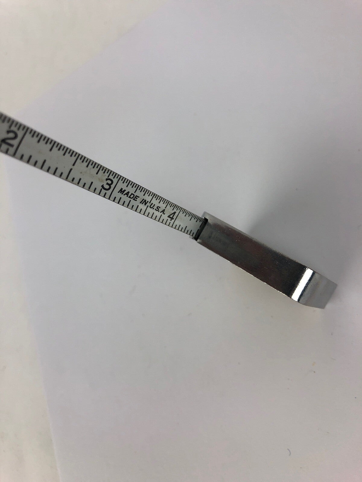 Vintage COMMANDER DIE SND MACHINE Jackson MICH Advertising Barlow Measuring Tape