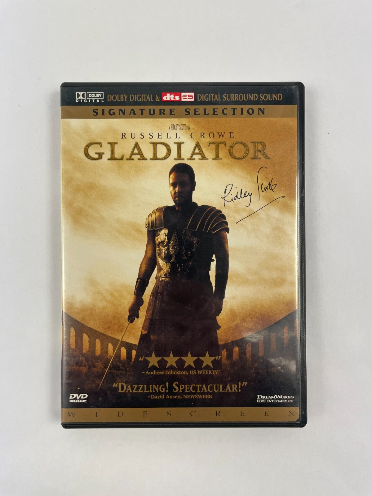 Russell Crowe Gladiator Dazzling Spectacular David Ansen DVD Movie