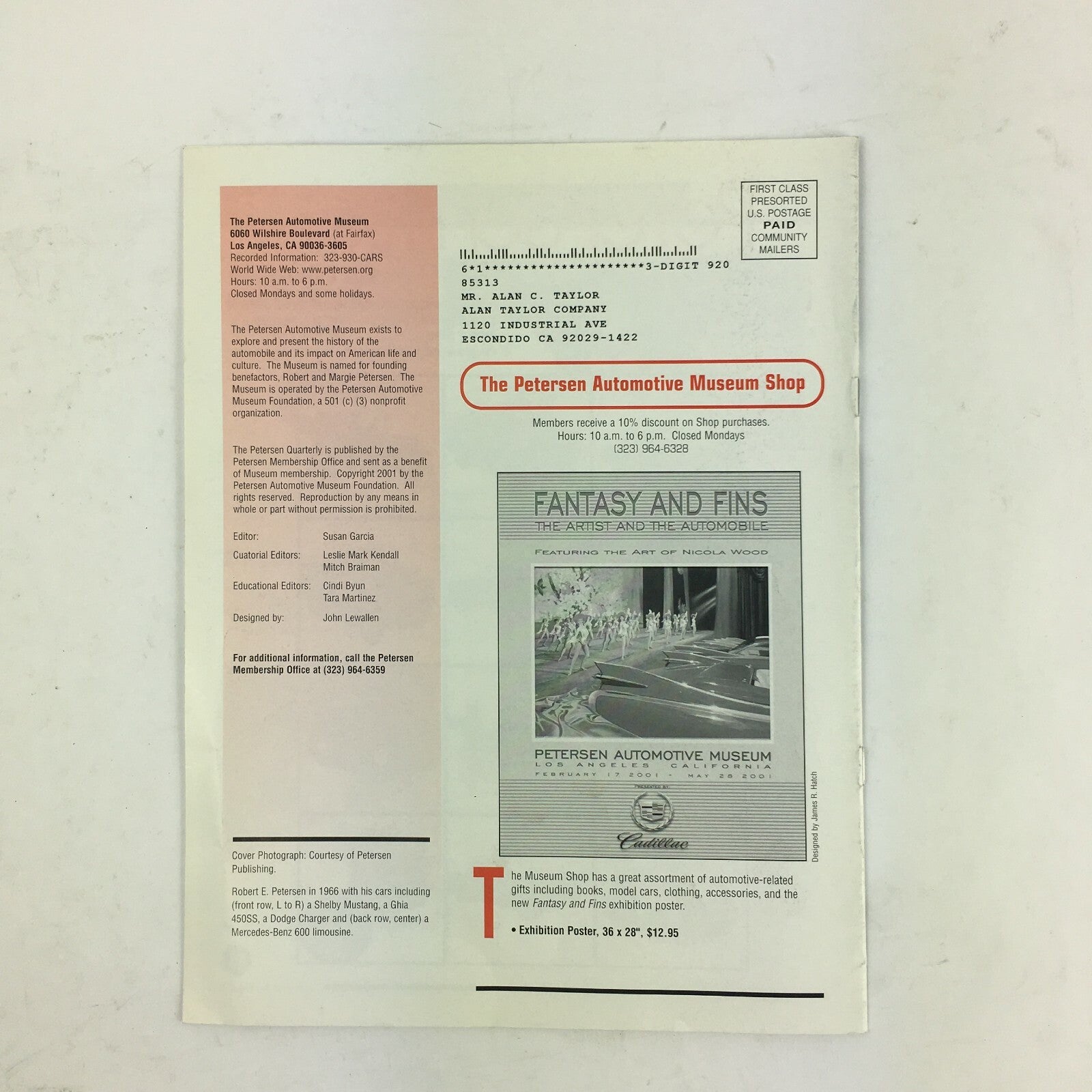 Spring 2001 Volume 5 Petersen From Hot Rods to Museums
