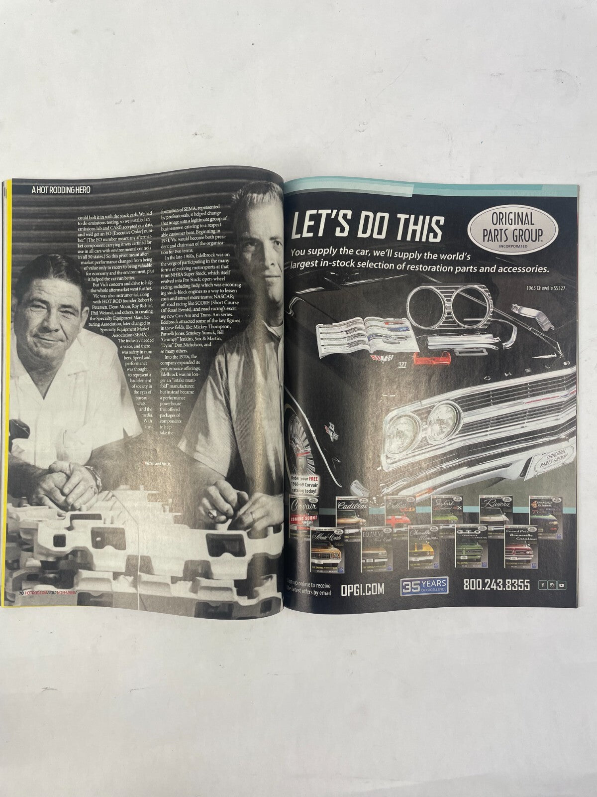 November 2017 Hot Rodding Magazinee Vic Edelbrock Jr. Remembering A Hot Rodding