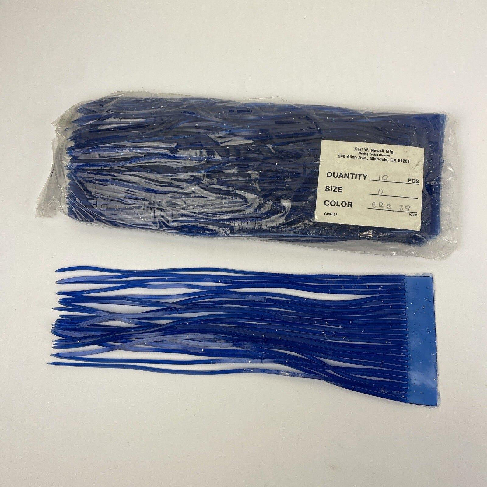 Newell MFG. Fishing Skirts 10 Pack Offshore Trolling Lure Tuna Marlin Wahoo Blue
