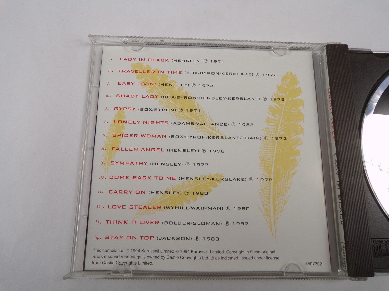 Uriah Heep Lady In Black Easy Livin' Shady Lady Gypsy Fallen Angel CD#58