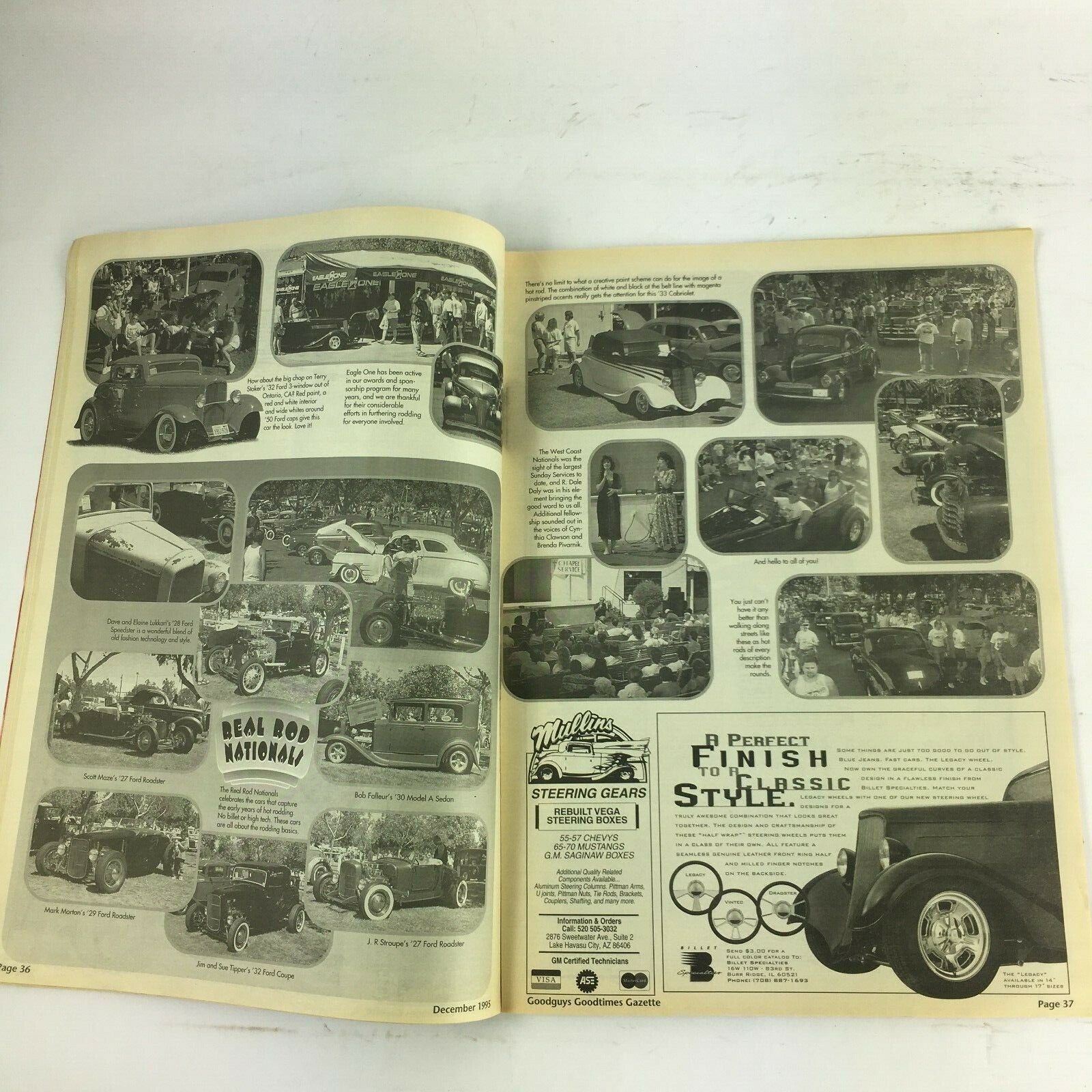 December 1995 Goodguys Goodtimes Gazette Magazine Pleasanton Street Rod Show