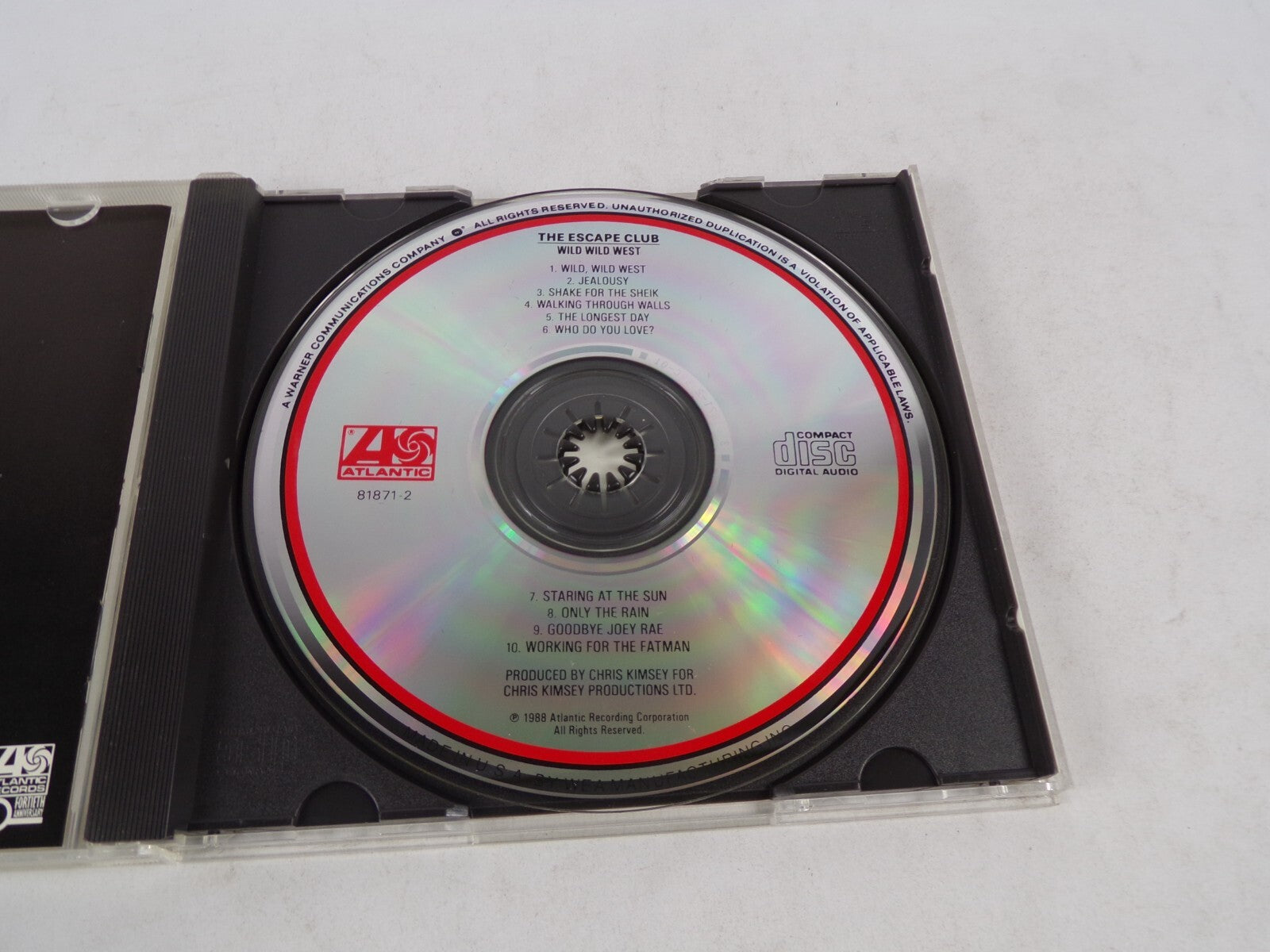 The Escape Club Wild Wild West Jealosy Shake For The Sheik Walking Through CD#53