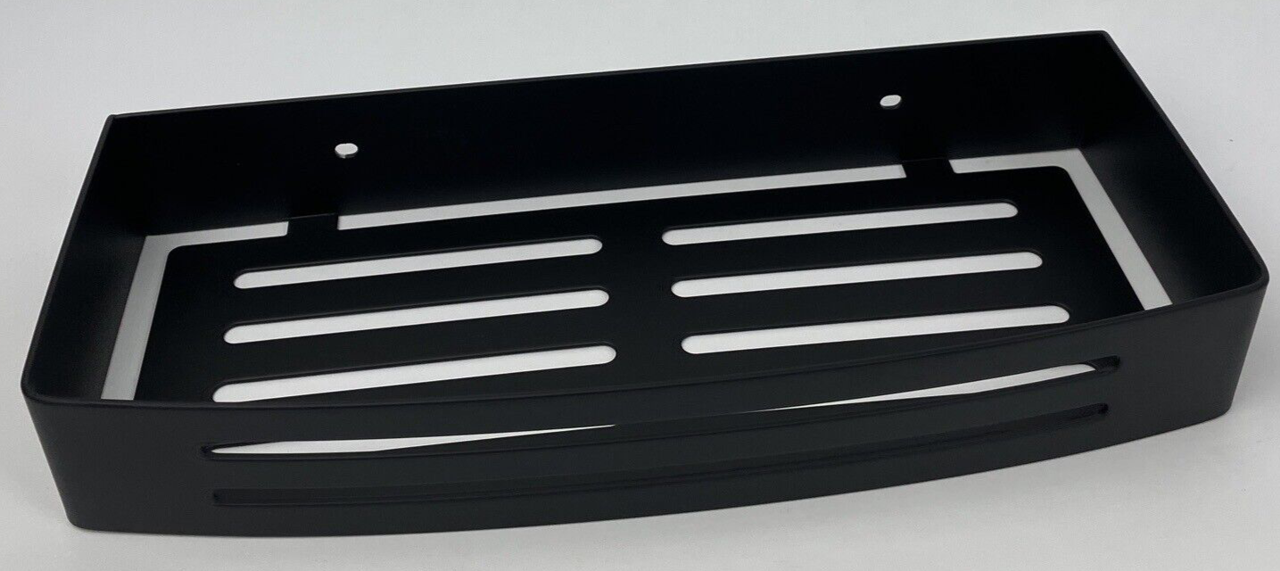 LaLOO Designer Shower Caddy Matte Black w Mounting Hardware 11 3/4" x 5" x 13/4"