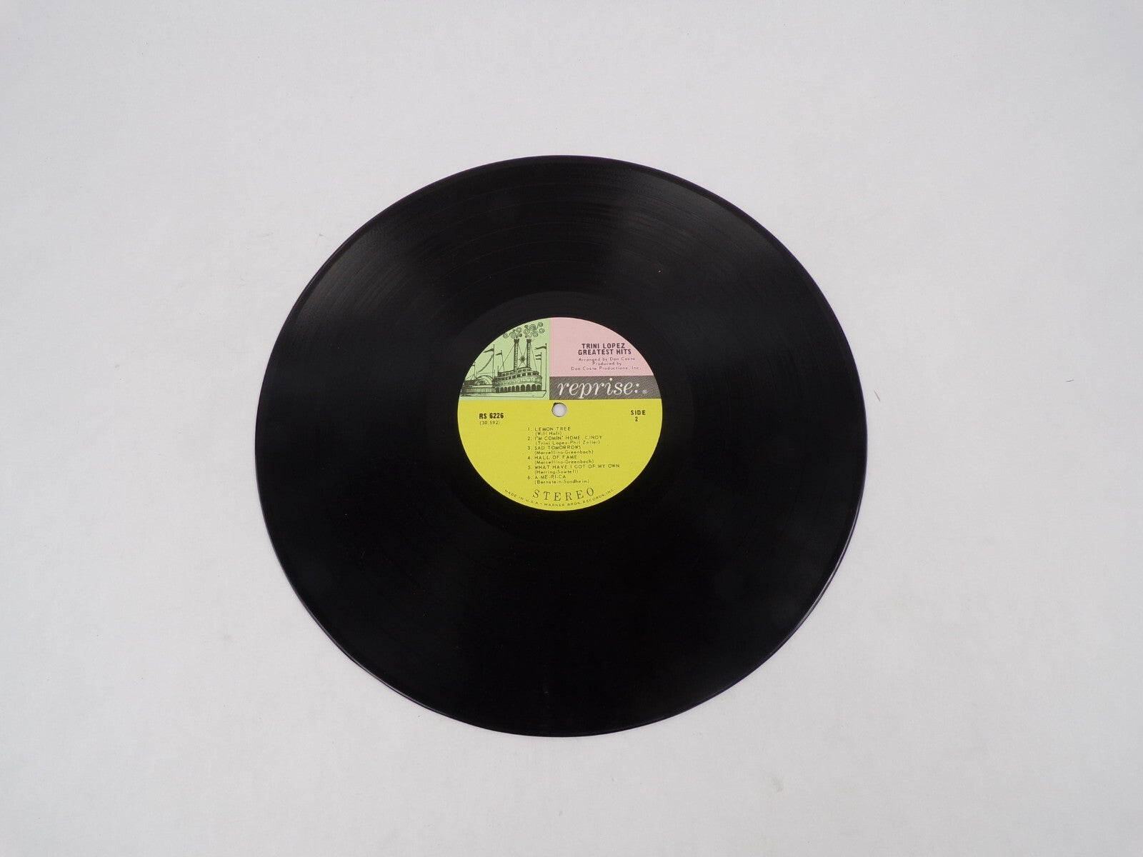 Trini Lopez Greatest Hits! Michael Kansas City Sinner Man Vinyl Record