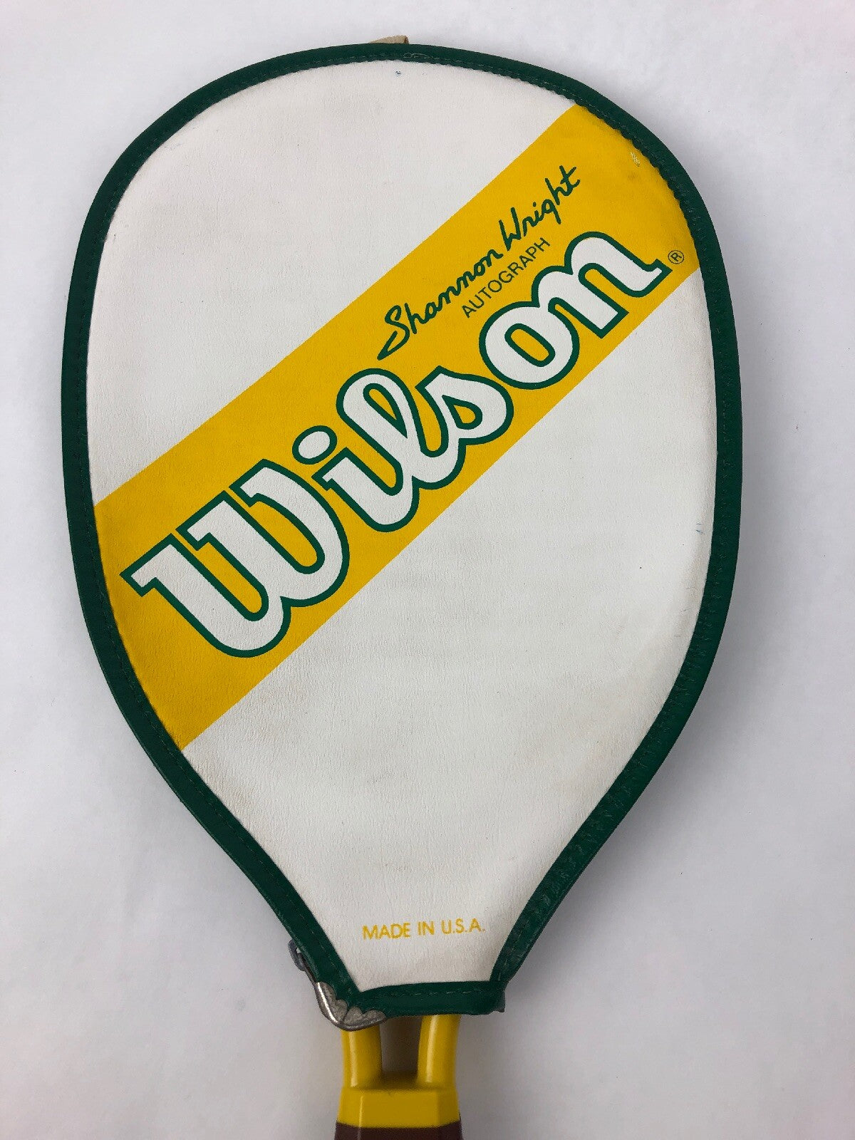 Vintage Wilson Shannon Wright Autograph Racquet and Cover 3 15/16 XS Made in USA