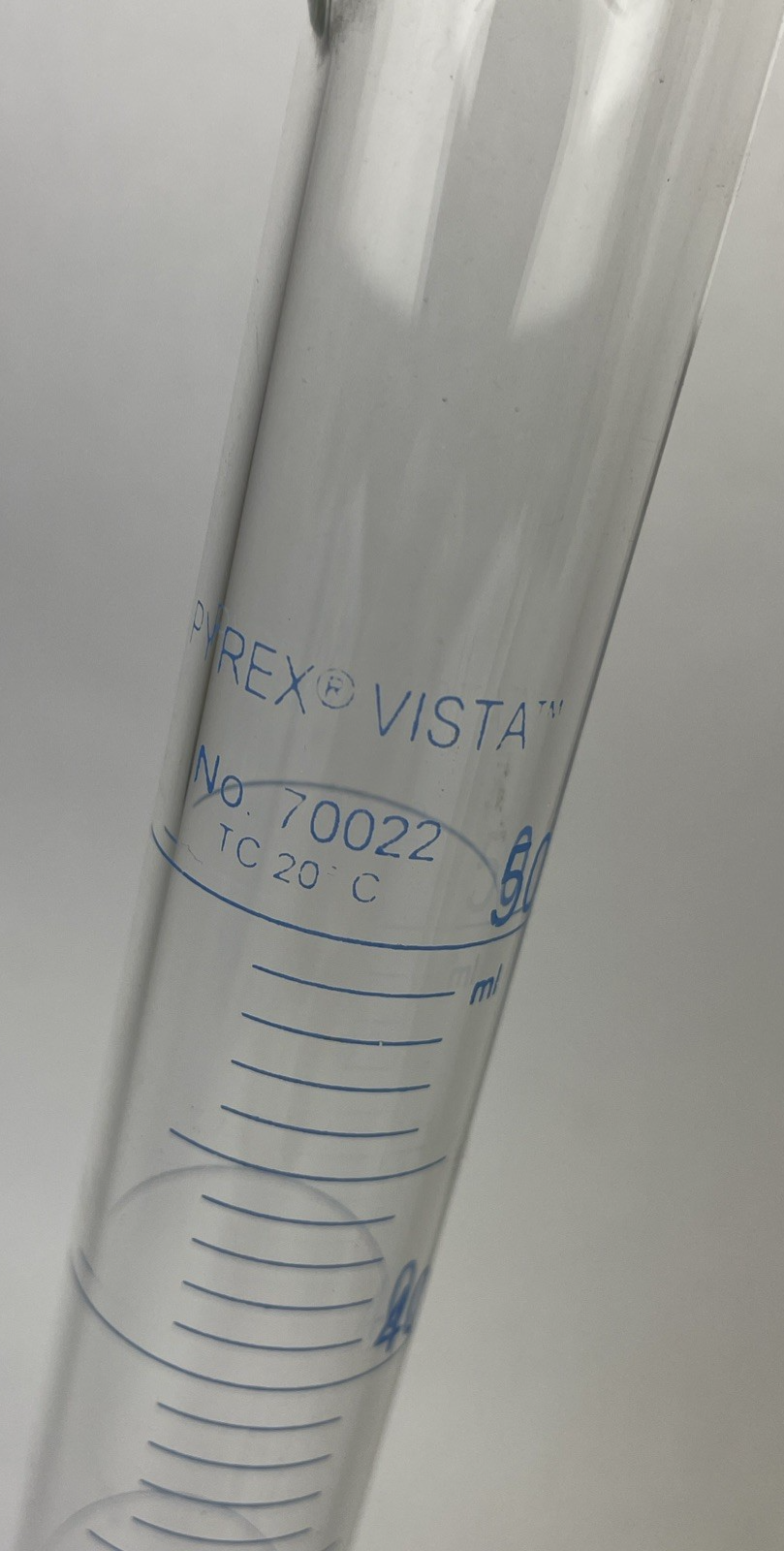 Pyrex Vista No. 70022 - 50 ml Graduation Cylinder Class A