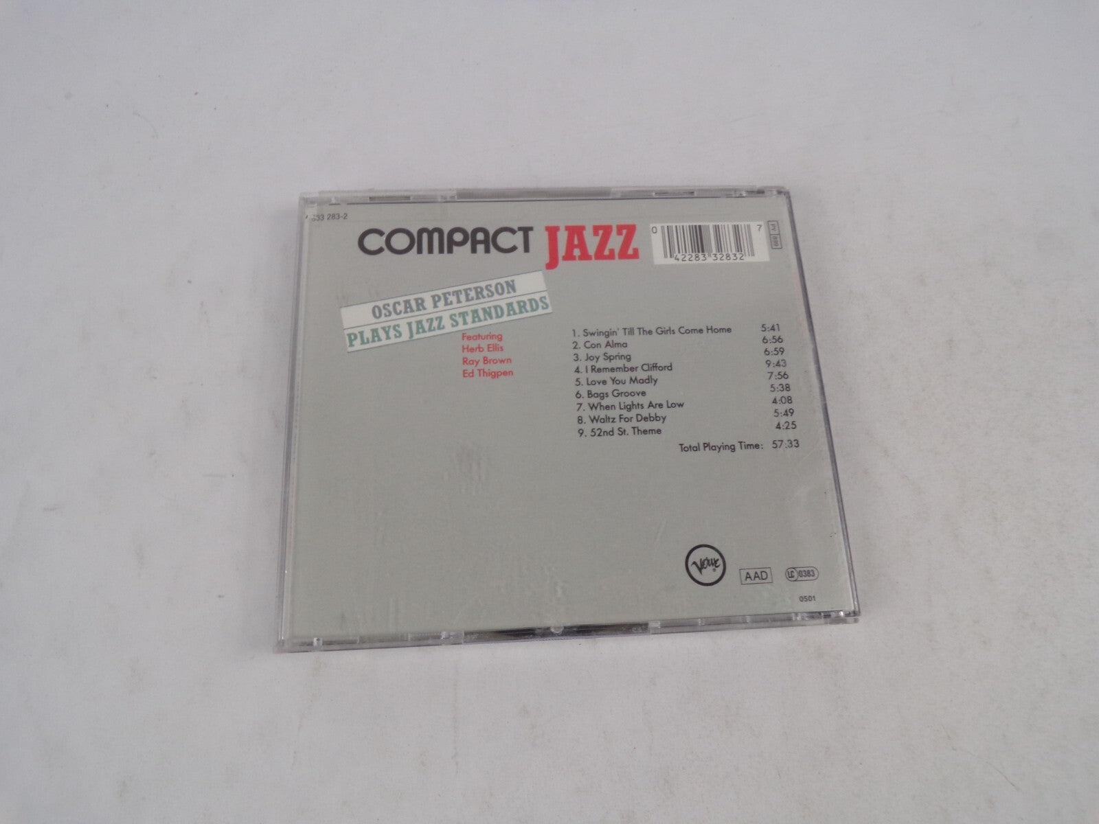 Compact Jazz Oscar Peterson Plays Jazz Standars Con Alma CD#34