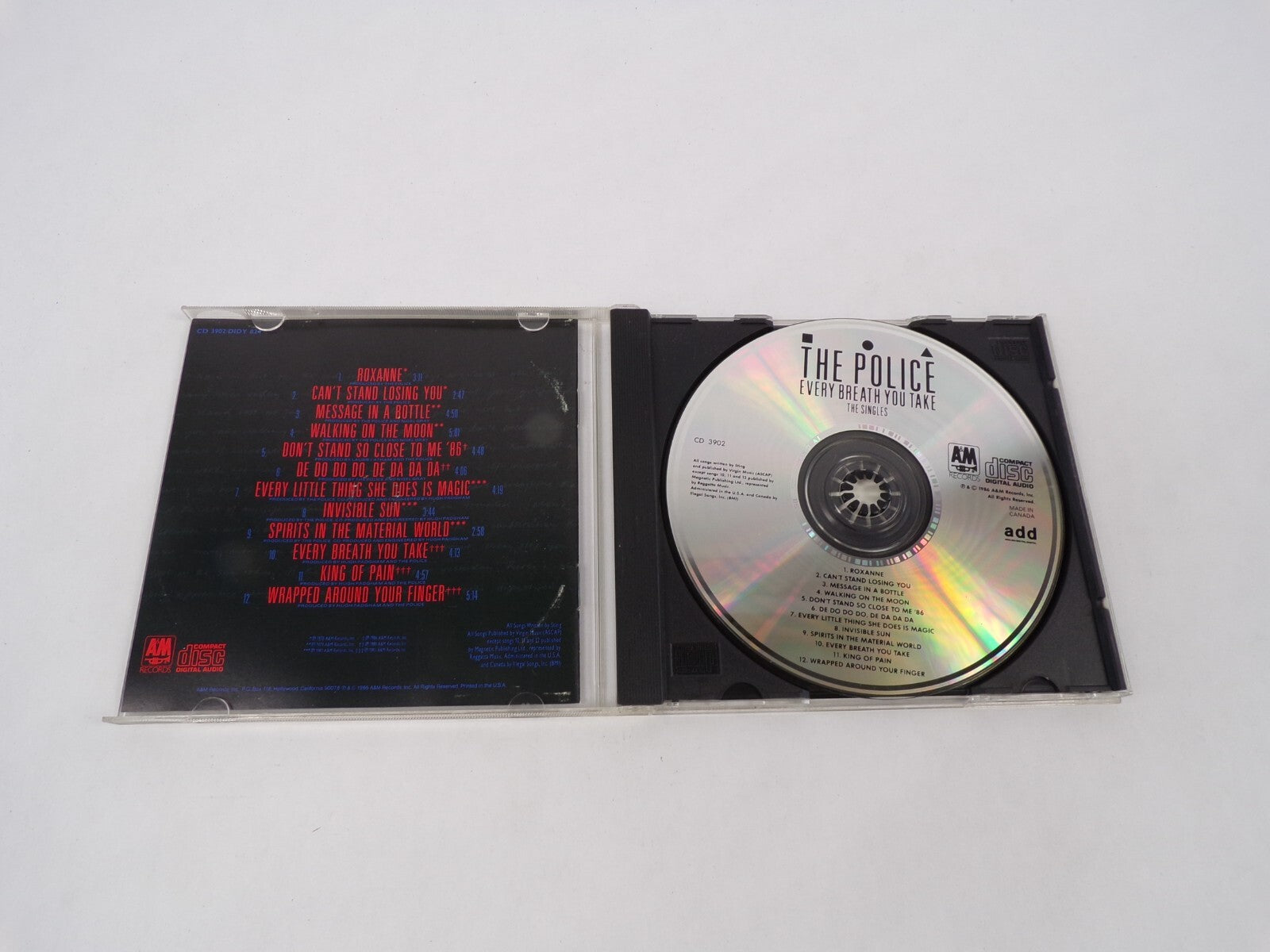 The Police Every Breath You Take The Singles Roxanne Can't Stand Losing YouCD#63
