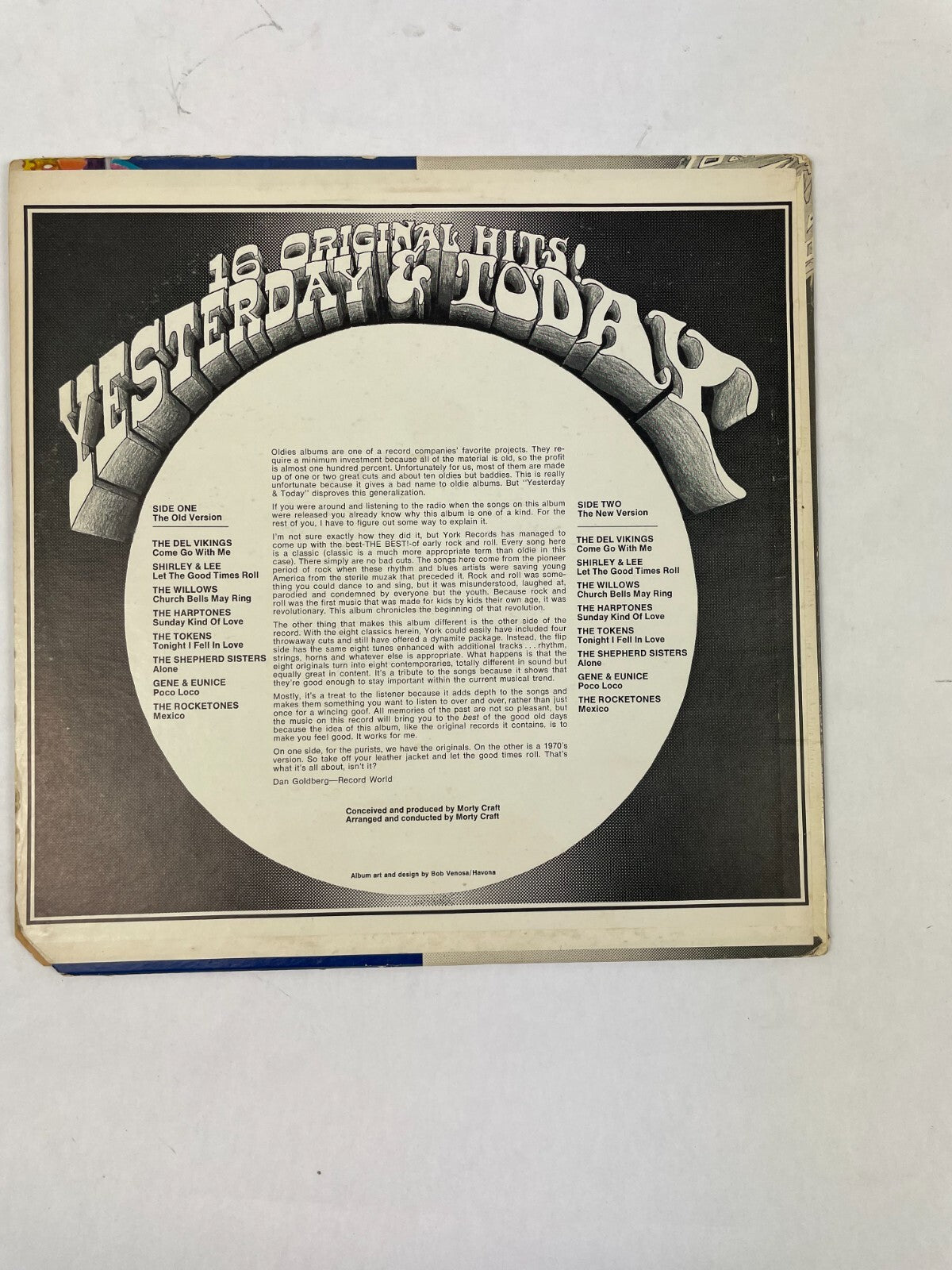 Yesterday & Today 16 Original Hits The Del Vikings Come Go With Me Vinyl Record