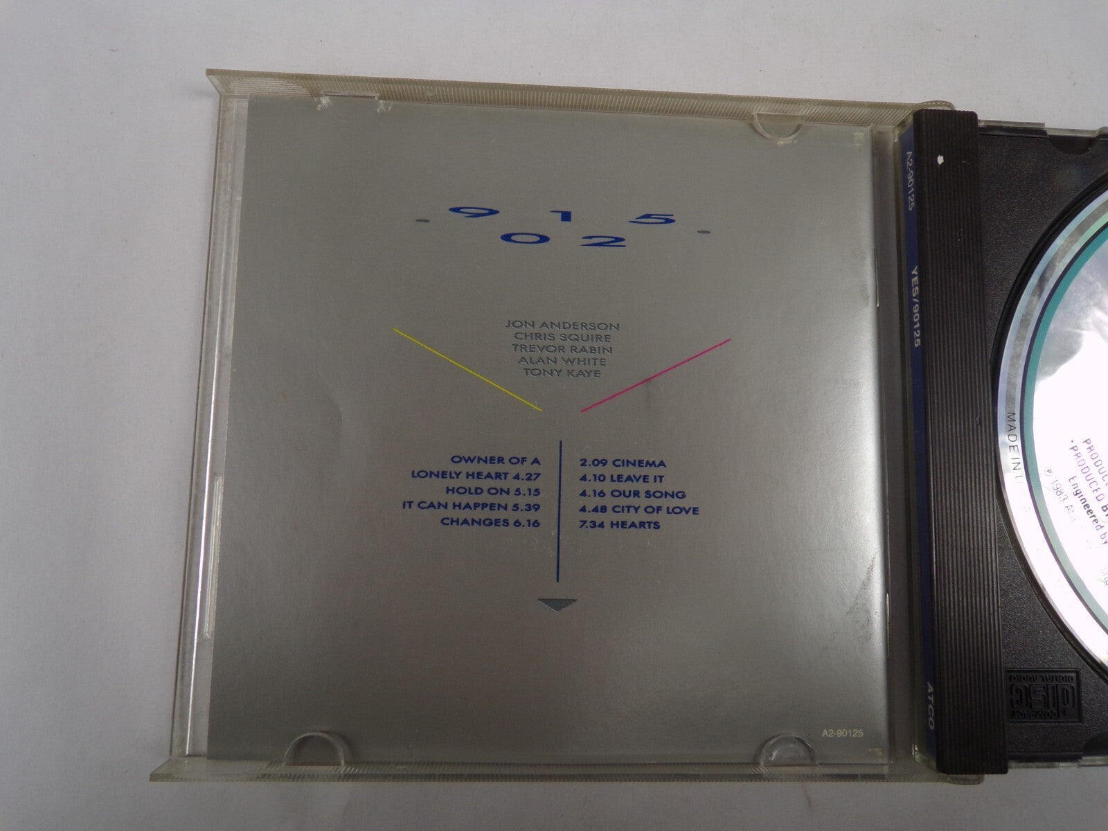 Yes Owner Of A Lonely Heart Hold On It CAn Happen Changes Cinema CD#59
