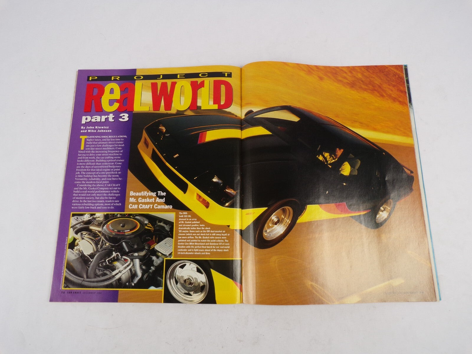 December 1993 Car Craft Street Racing Wild! 184MPH Street Camaro! Still Dangerou