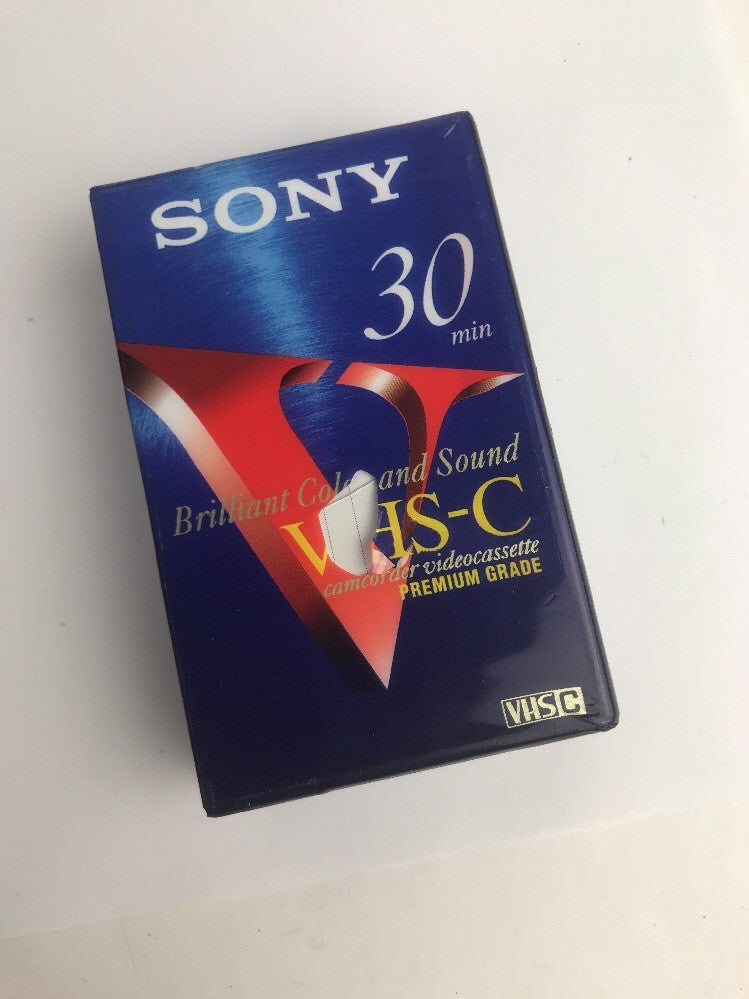 Sony VHS-C 30 Premium Grade Blank Sealed Compact Camcorder Tape Cassette Video