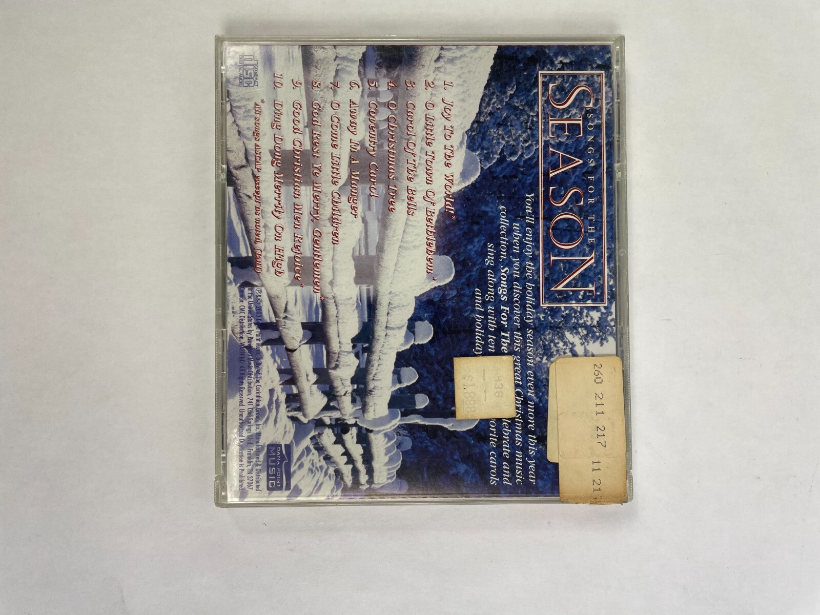 Songs For The Season Joy To The World Carol Of The Bells Conventry Carol CD#72
