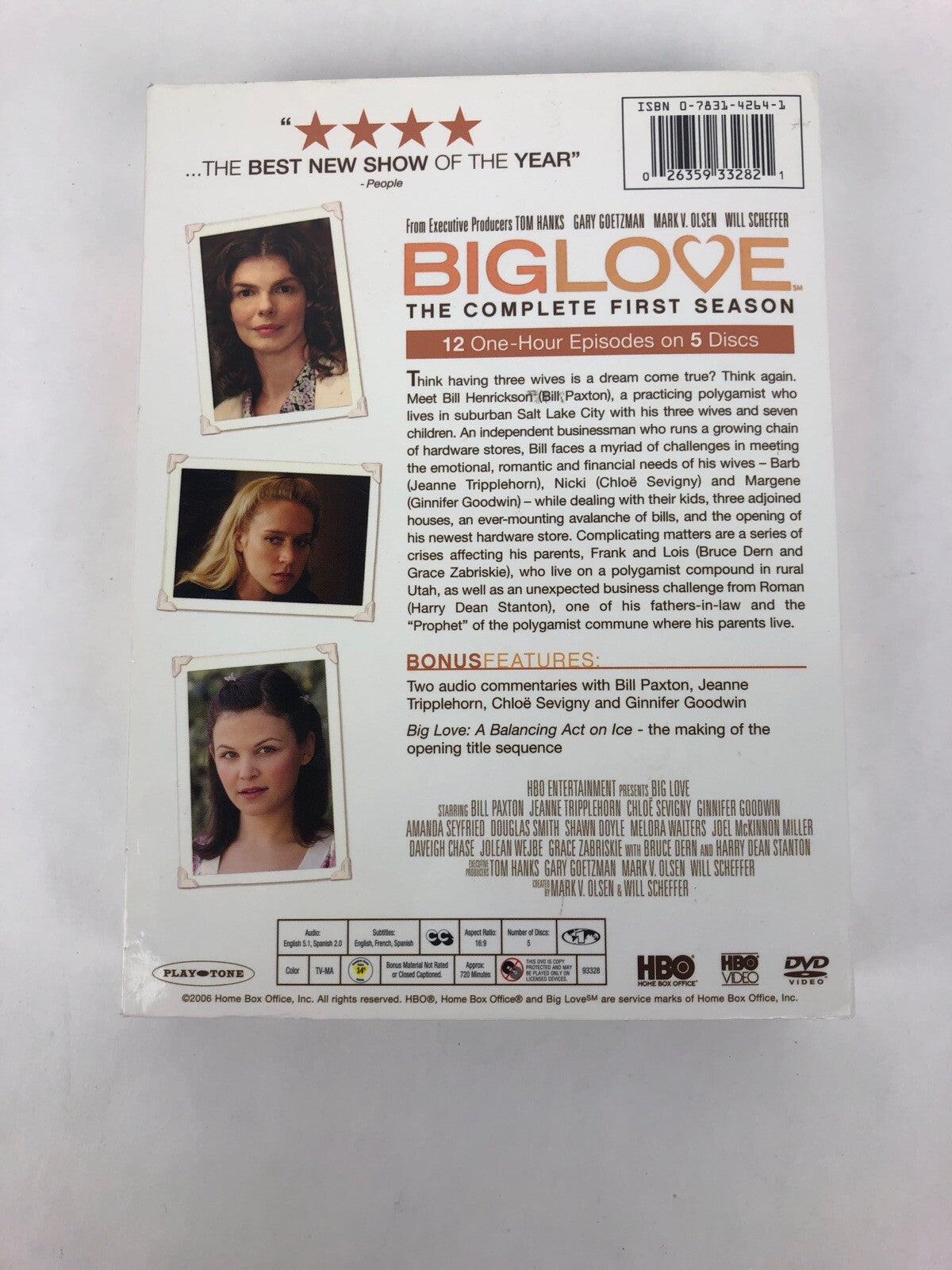 Big Love - Complete First Season (DVD, 5-Disc Set) 1st 1 - Like New - FSTSHP