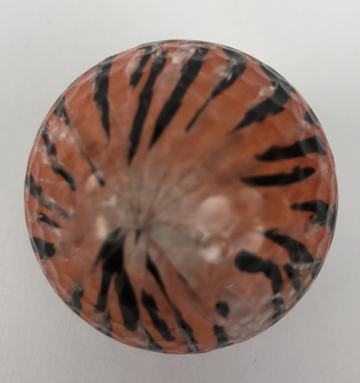 Orange zebra stripe tiger logo golf ball novelty man cave she shed collectible display