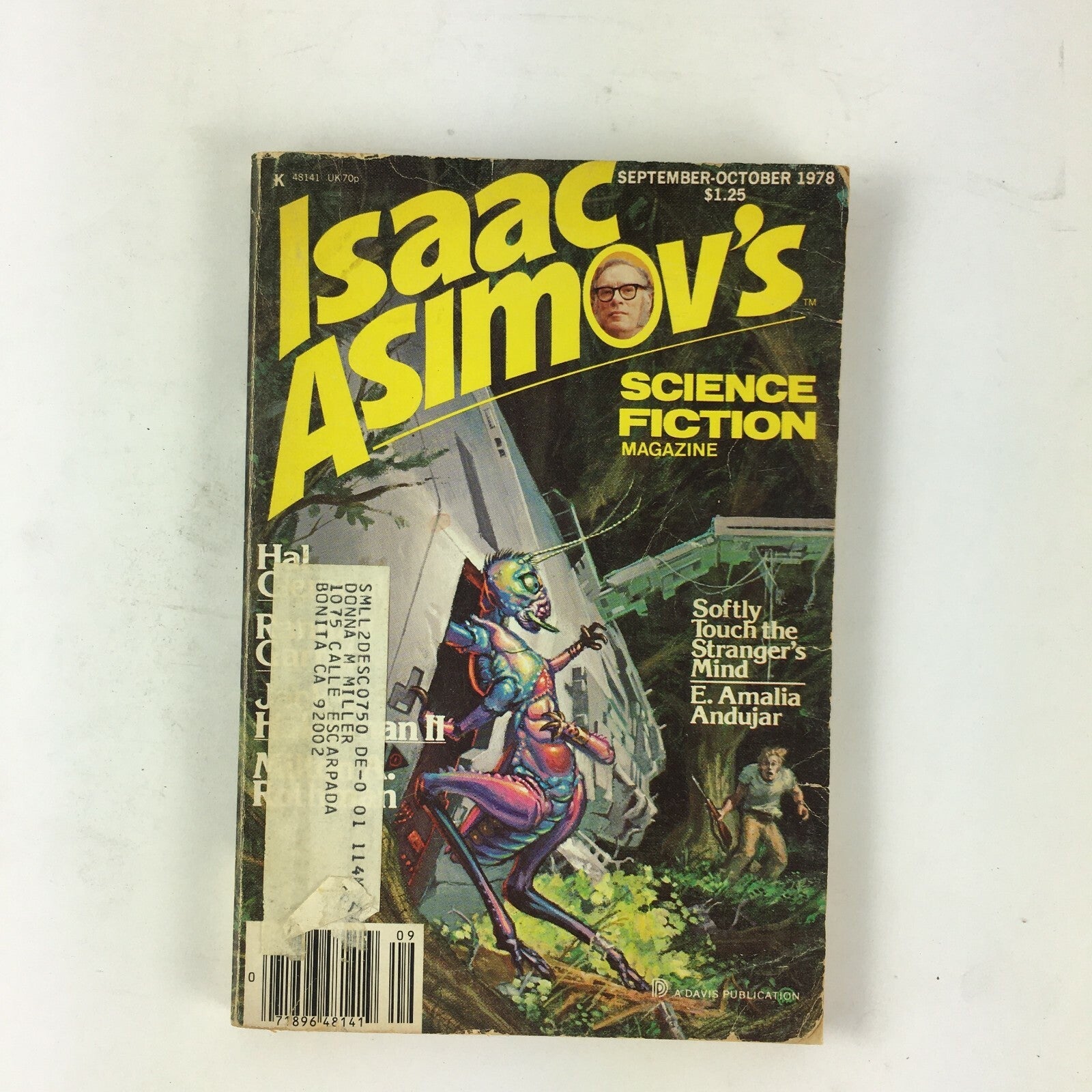 October 1978 Isaac Asimov's Science Fiction Magazine E.Amalia Andujar