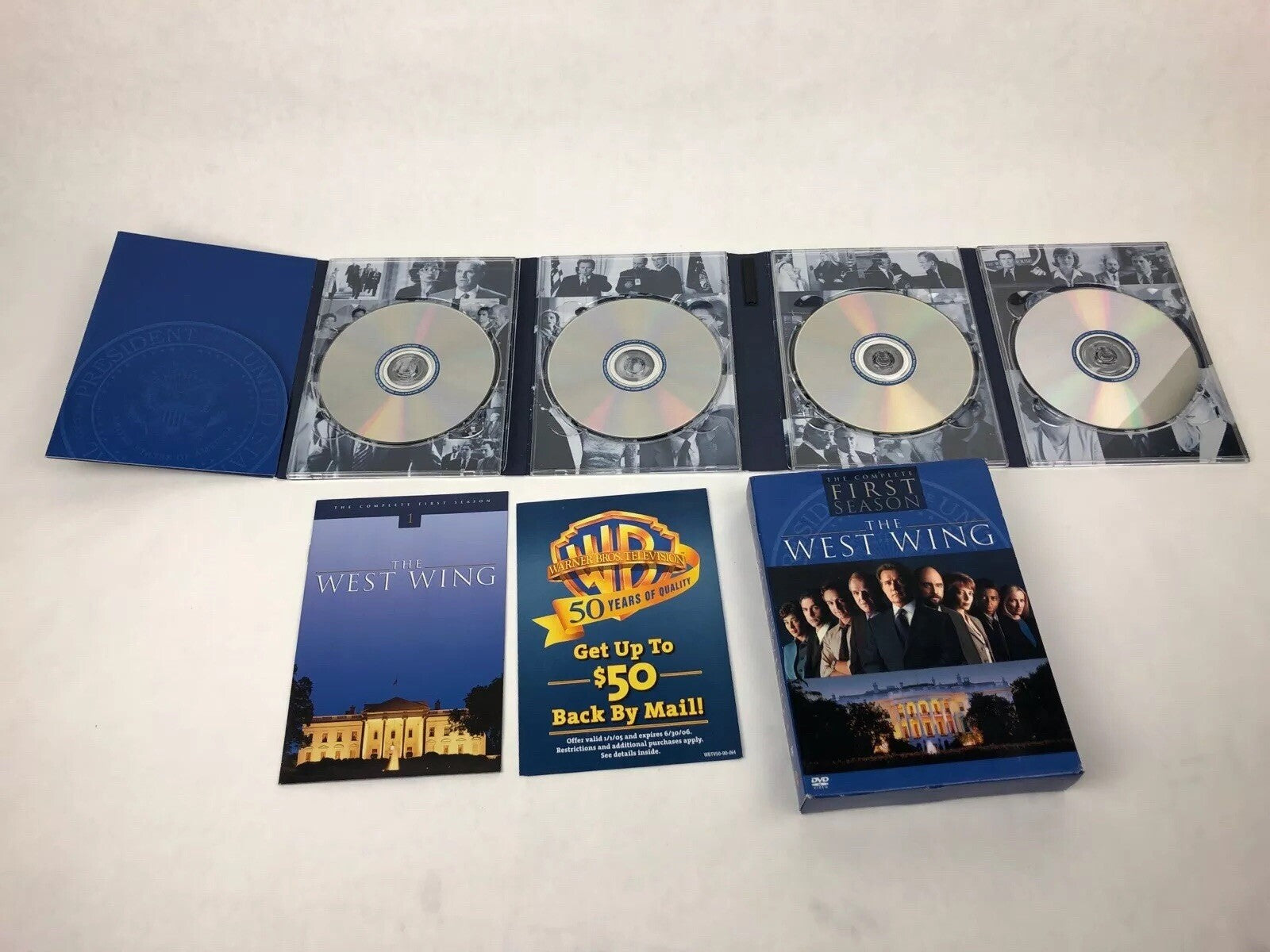 The West Wing - The Complete First Season (DVD, 2003, 4-Disc Set) Mint Discs