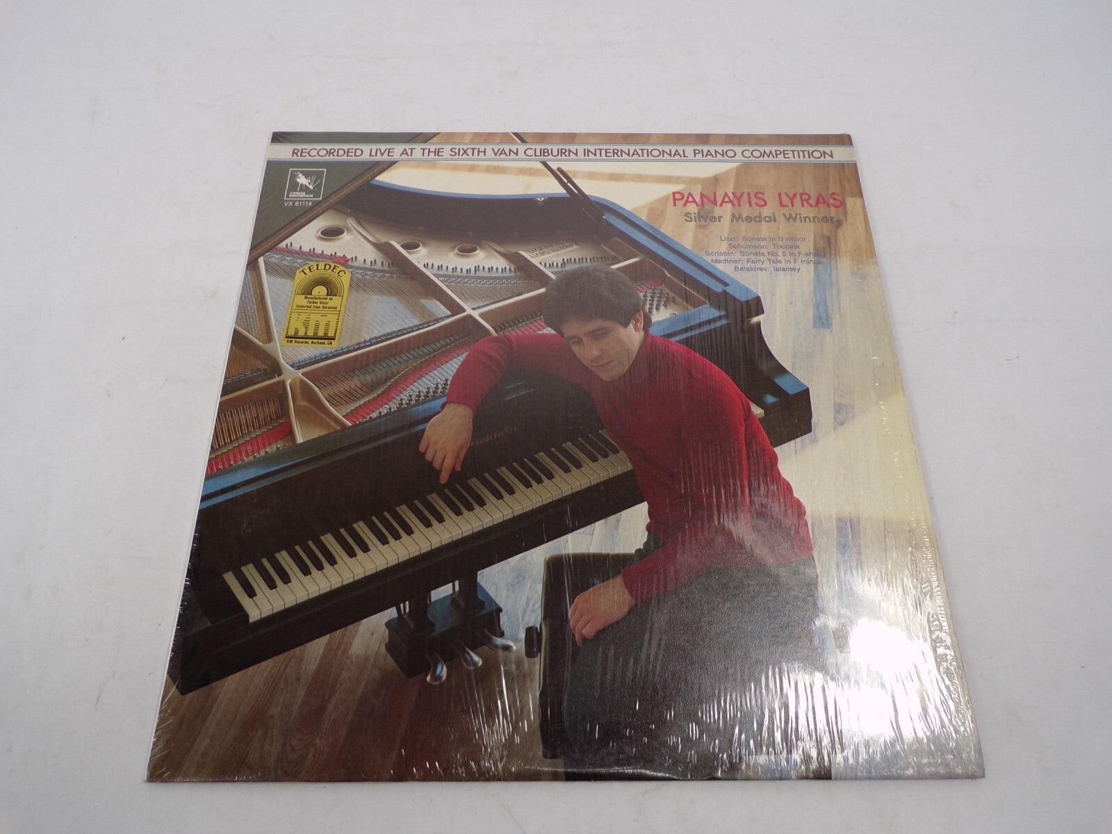 Panayis Lyras Silver Medal Winner The Van Cliburn Competition Vinyl Record